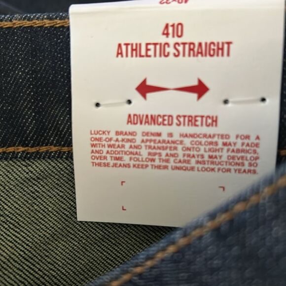 Lucky Brand Athletic Fit Straight Leg Denim Jeans, Color Barite, Size 40/32 NWT - Picture 12 of 12